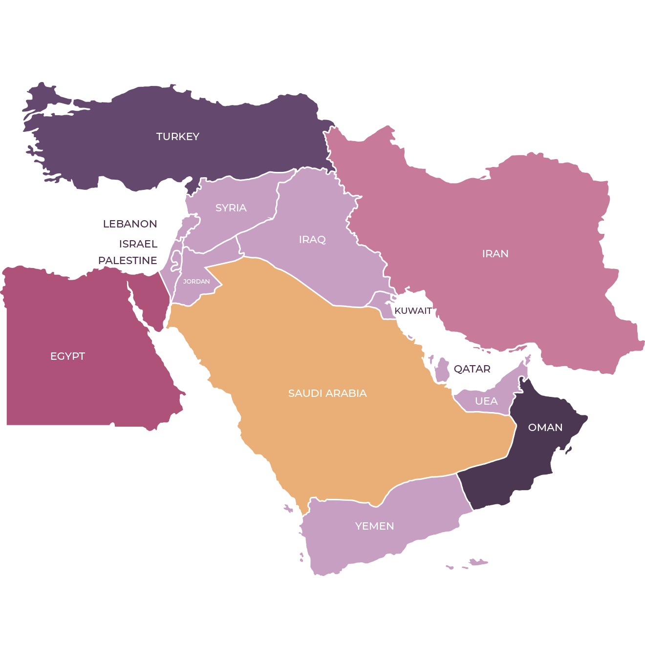 Middle East map